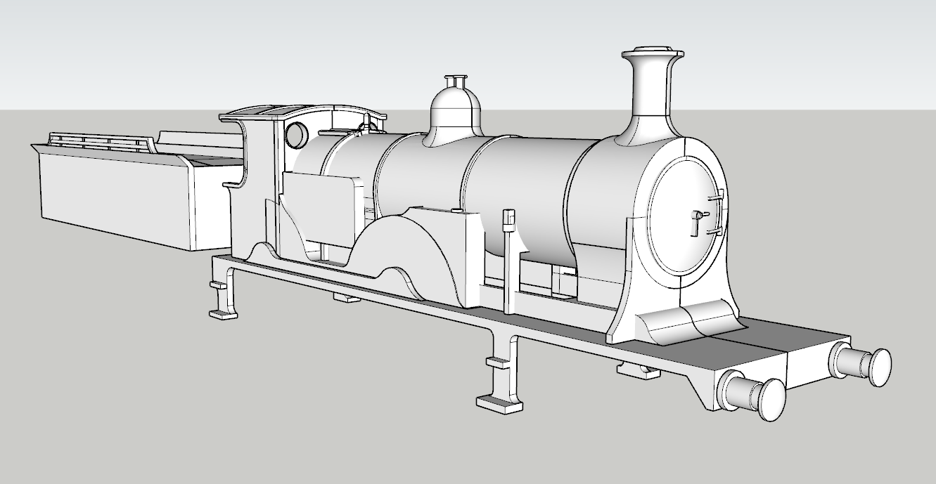(image for) LSWR Drummond T9 Class - E34 - 8w Tender